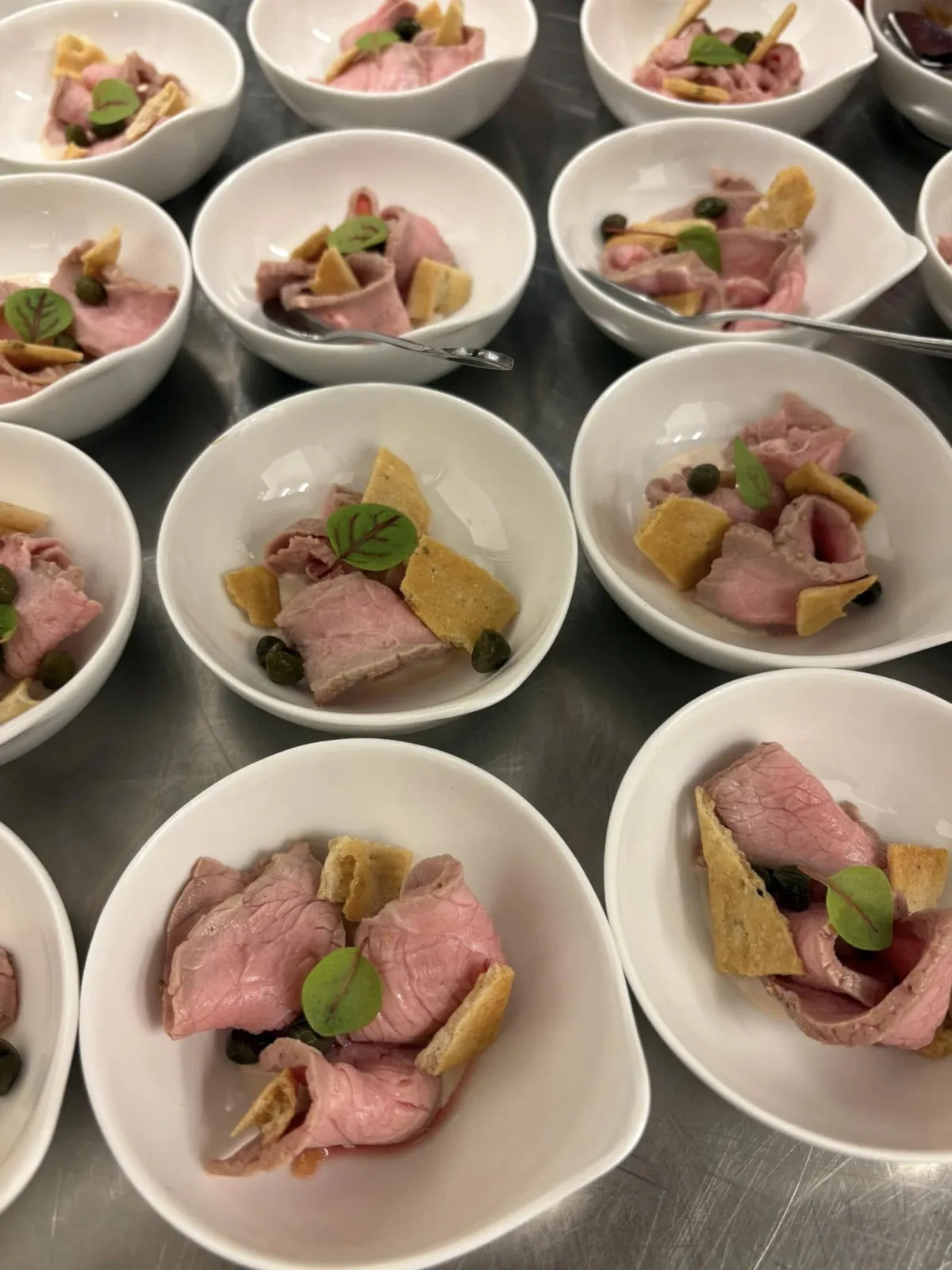 Mise en place d'un cocktail dînatoire