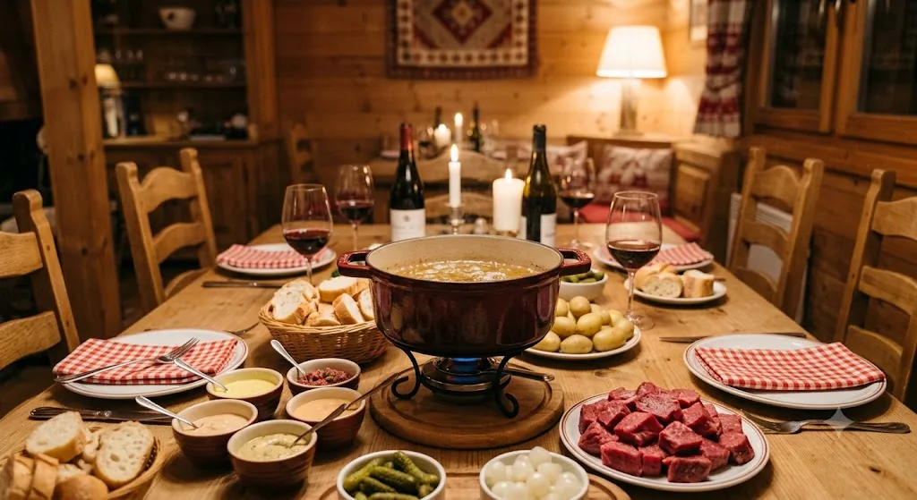 Fondue bourguignonne du Restaurant Tagalop